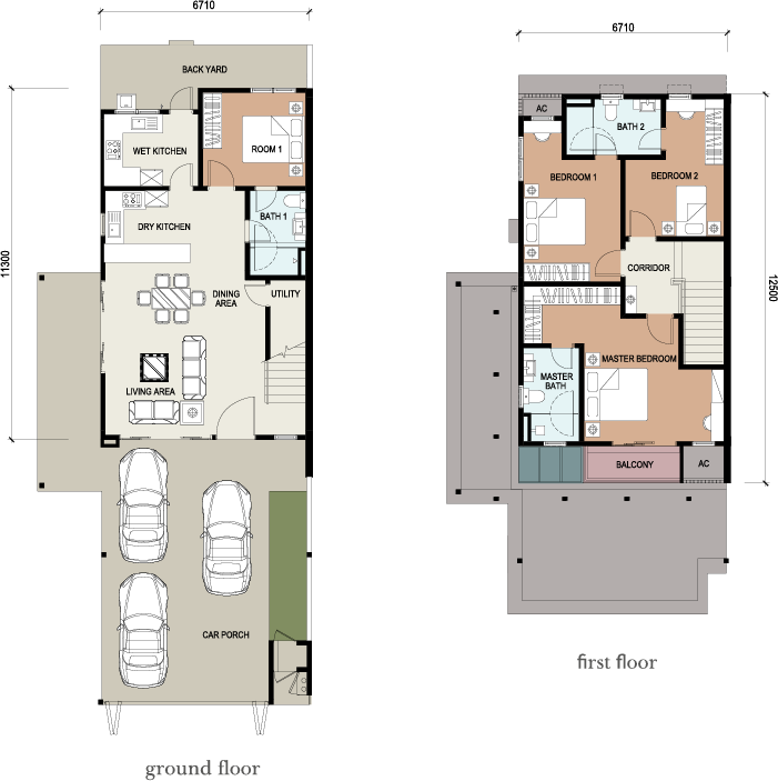 Garden Type A1&nbsp;&&nbsp;A2, Map